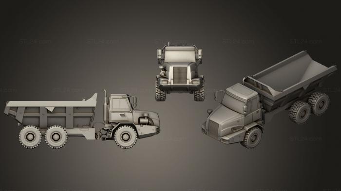 Vehicles (Dump Truck, CARS_0136) 3D models for cnc